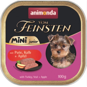 Animonda Vom Feinsten Мини для щенков с индейкой, телятиной и яблоком,100г