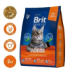 Brit Indoor Корм сухой для домашних котов (курица), 2кг превью