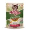 Miglior gatto Le Specialità Italiane для кошек полоски в соусе говядина, горох и морковь,85гр превью