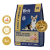 Brit Premium Корм сухой для собак средних пород (курица), 3кг 1 превью
