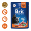 Brit Корм консервированный для стерилизованных кошек (лосось в соусе), 85г превью
