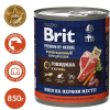 Brit Консерва для собак (говядина, печень), 850г превью