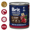 Brit Консерва для взрослых собак (сердце, печень), 850г превью