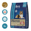 Brit Premium Корм сухой для собак с чувствительным пищеварением (ягненок, индейка), 3кг превью