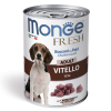 Влажный корм Monge Dog Fresh Chunks in Loaf для взрослых собак, мясной рулет из телятины, консерва 400 г превью