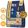 Brit Premium Medium Корм сухой для собак средних пород (индейка, телятина), 1кг 1 превью