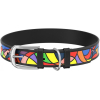 Collar Waudog Ошейник для собак (рисунок витраж, черный) превью