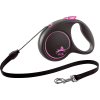 Flexi Поводок-рулетка"Black Design" (S)розовая, ремень,5м превью