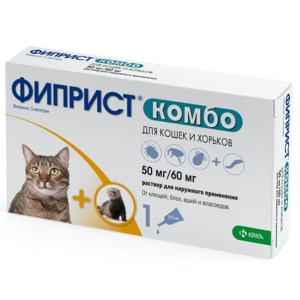 KRKA Фиприст Комбо для кошек 1пип/уп