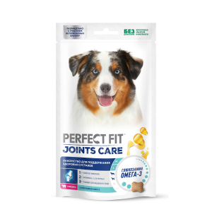 Лакомство для собак Perfect Fit Joints Care «Для поддержания здоровья суставов» с говядиной и добавлением рыбьего жира и глюкозамина 130 г