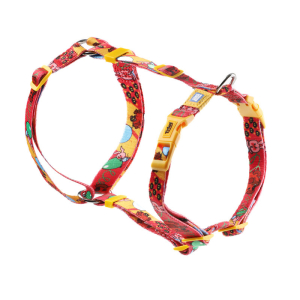 Шлейка нейлоновая Triol СОЮЗМУЛЬТФИЛЬМ  "Большой секрет" М, красно-желтая, обхват груди 500-700мм