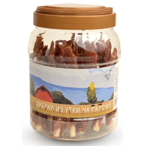 NORD FARM  лакомство для собак Джерки из утки на палочке 700гр