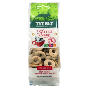 TitBit Мясные сушки с говядиной (100 г)
