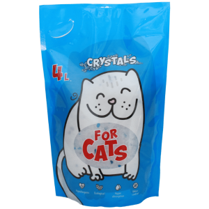FOR CATS Наполнитель силикагелевый для кошачьего туалета, 4л