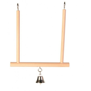 TRIXIE качели для птиц с колокольчиком, деревянные 12х13см