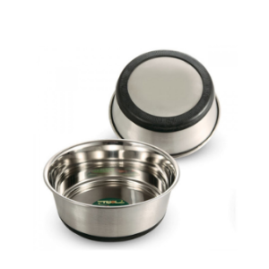 Triol Миска металлическая для собак, на резинке утяжеленная