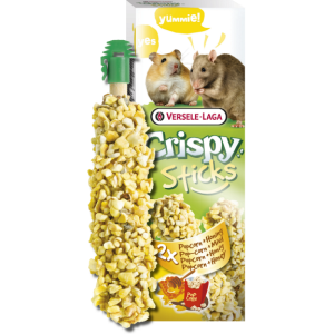 Versele-Laga Crispy Sticks Лакомство для хомяков и крыс (поп-корн, мёд), 100г