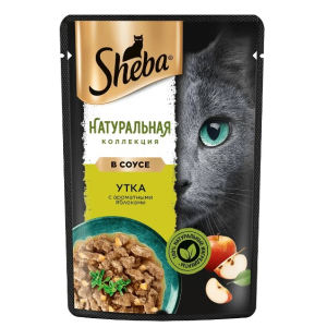 Sheba Корм консервированный полнорационный для кошек (Утка с яблоками), 75г