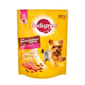 Pedigree Корм сухой для собак миниатюрных пород (Говядина), 1,2кг срок до 29.03.2026