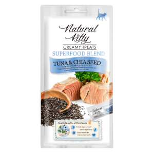 Лакомство Pettric Natural Kitty крем-суп для кошек (тунец, семена чиа)  (4*12гр)