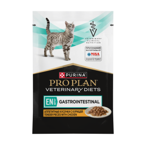 Pro Plan Veterinary Diets EN St/Ox Gastrointestinal влажный корм для кошек при нарушении пищеварения (курица) 85гр