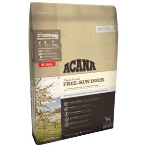 Acana Free-Run Корм сухой беззерновой для щенков и взрослых собак (утка), 11,4кг