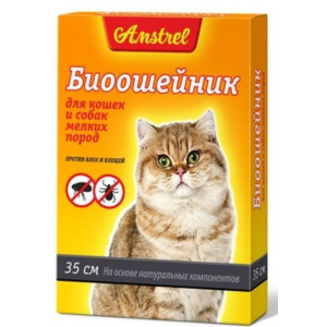Amstrel Антипаразитный ошейник для кошек и мелких собак, 35см