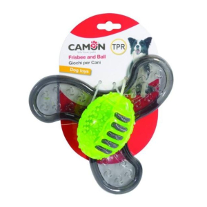 Camon Игрушка для собак (мячик регби + бумеранг), 2шт