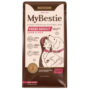 MyBestie Maxi Adult сухой корм для собак крупных пород (ягненок,рис) 10кг