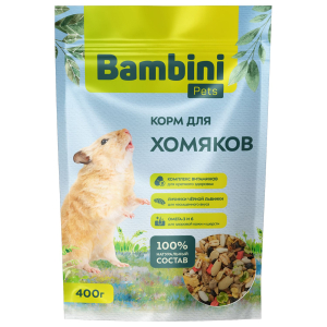 Bambini Pets корм для хомяков, 400гр