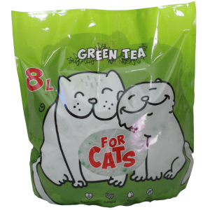 FOR CATS Наполнитель силикагелевый (зеленый чай) 8л