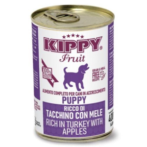 Kippy Fruit Puppy Паштет с индейкой и яблоками, 400г