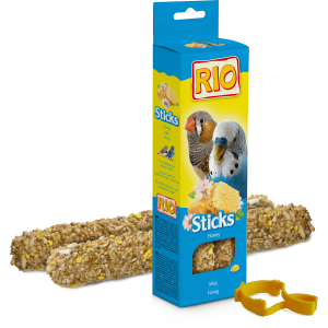 RIO Sticks Для волн. попугаев и экзотов (Мед), 2х40 г Лакомство в в виде палочек.