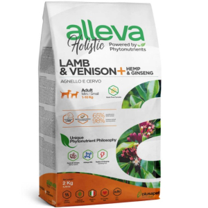 Alleva Holistic Корм сухой беззерновой для собак мелких пород (ягненок, оленина), 2кг