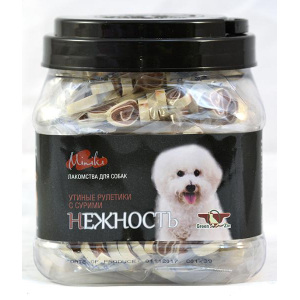 GreenQZin "Грация" Лакомство для собак (сушеное утиные роллы), 750г