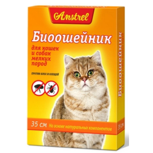 Amstrel Антипаразитный ошейник для кошек и мелких собак, 35см