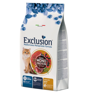 Exclusion Monoprotein Noble Grain Sterilized Cat сухой корм (Говядина), 12кг