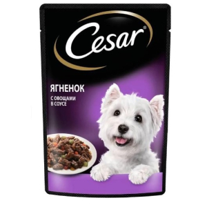 Cesar Корм консервированный для взрослых собак всех пород, Ягненок с овощами,85г