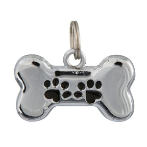 TRIXIE брелок-украшение адресный в виде косточки, 35х20мм, металл