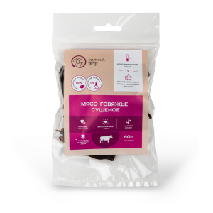 Мясо говяжье сушёное натуральное, 60гр