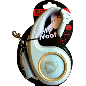 MY WOOF Поводок-рулетка с запасным механизмом спасения,размер S