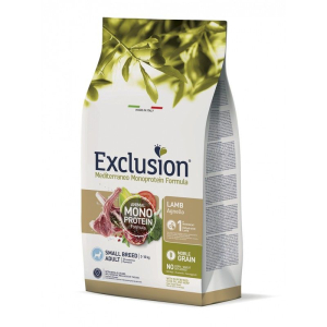 EXCLUSION Monoprotein Lamb Noble Grain сухой корм для собак мелких пород с ягненком, 500 г