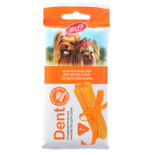 TiTBiT Лакомство для собак мелких пород (жевательный снек со вкусом сыра), 40г