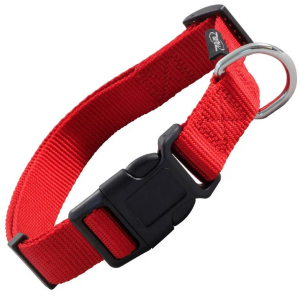 Triol Ошейник нейлоновый для собак "Стандарт" L, красный, 25*450-680мм