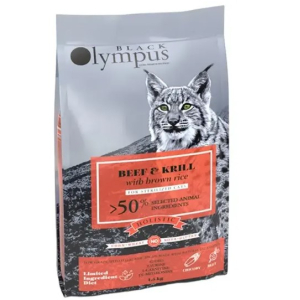 Black Olympus Cat Sterilised Низкозерновой корм для стерилизованных кошек (Говядина, криль), 1,5кг