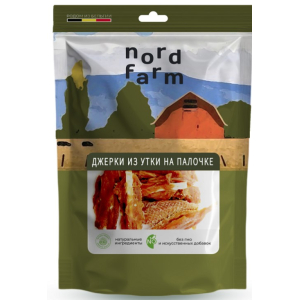 Лакомства для собак Джерки из утки на палочке NORD FARM 8см/шт 90г