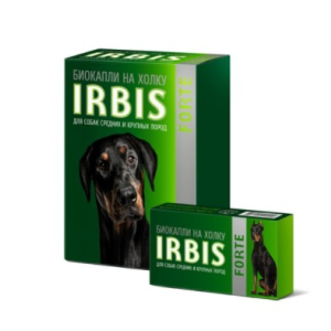 Irbis Forte Биокапли для средних и крупных собак (инсектоакарицидные капли для собак)