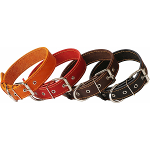 Ошейник кожаный, ш 30, обх 40-55