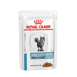 Royal Canin Sensitivity Control Корм консервированный для кошек при пищевой аллергии или пищевой непереносимости, соус, 0,085кг