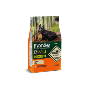 Monge Dog GRAIN FREE Mini сухой корм для взрослых собак мелких пород беззерновой утка с картофелем 2,5 кг